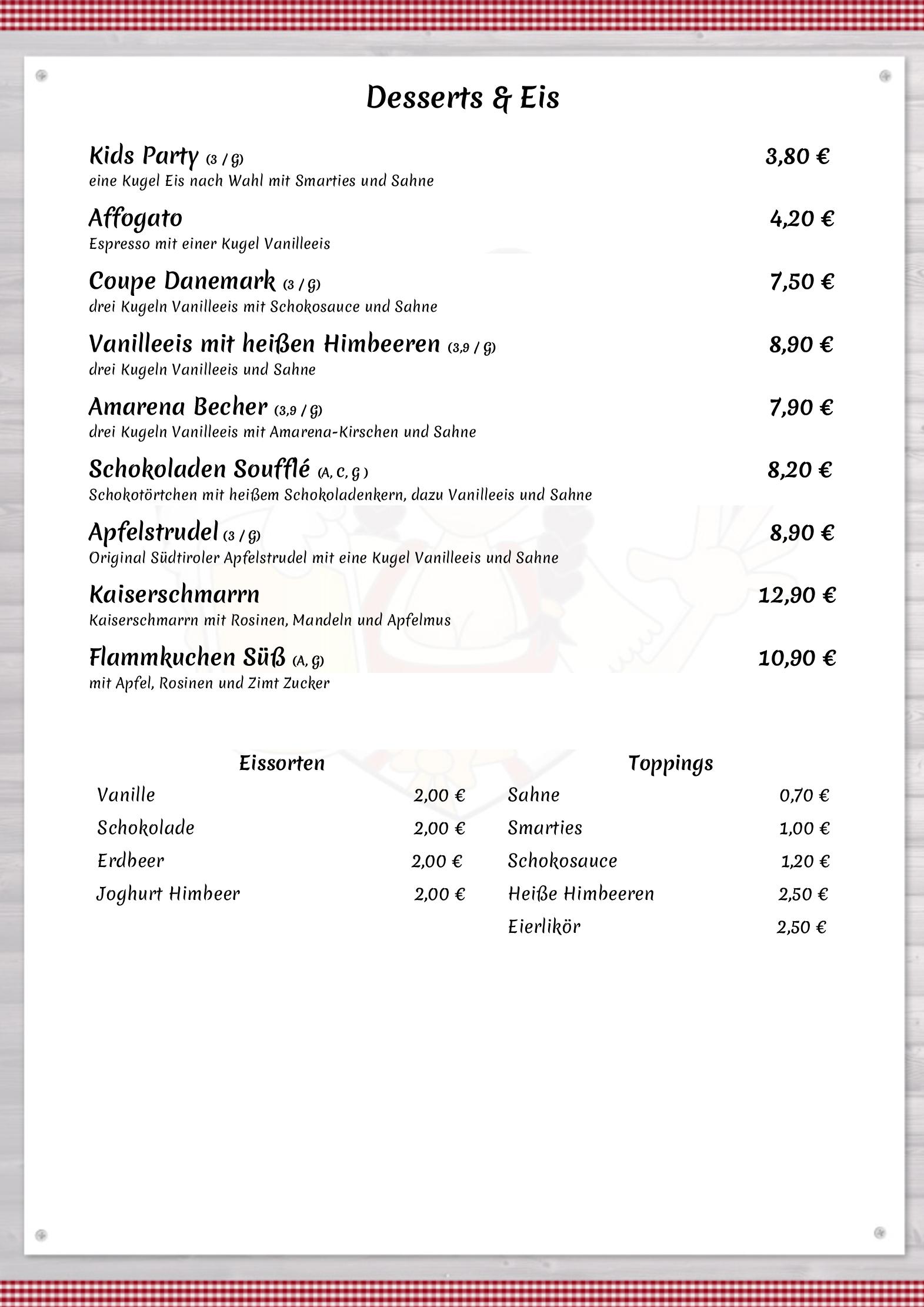 Speisekarte Zum Bierkönig in Althengstett, Seite 10