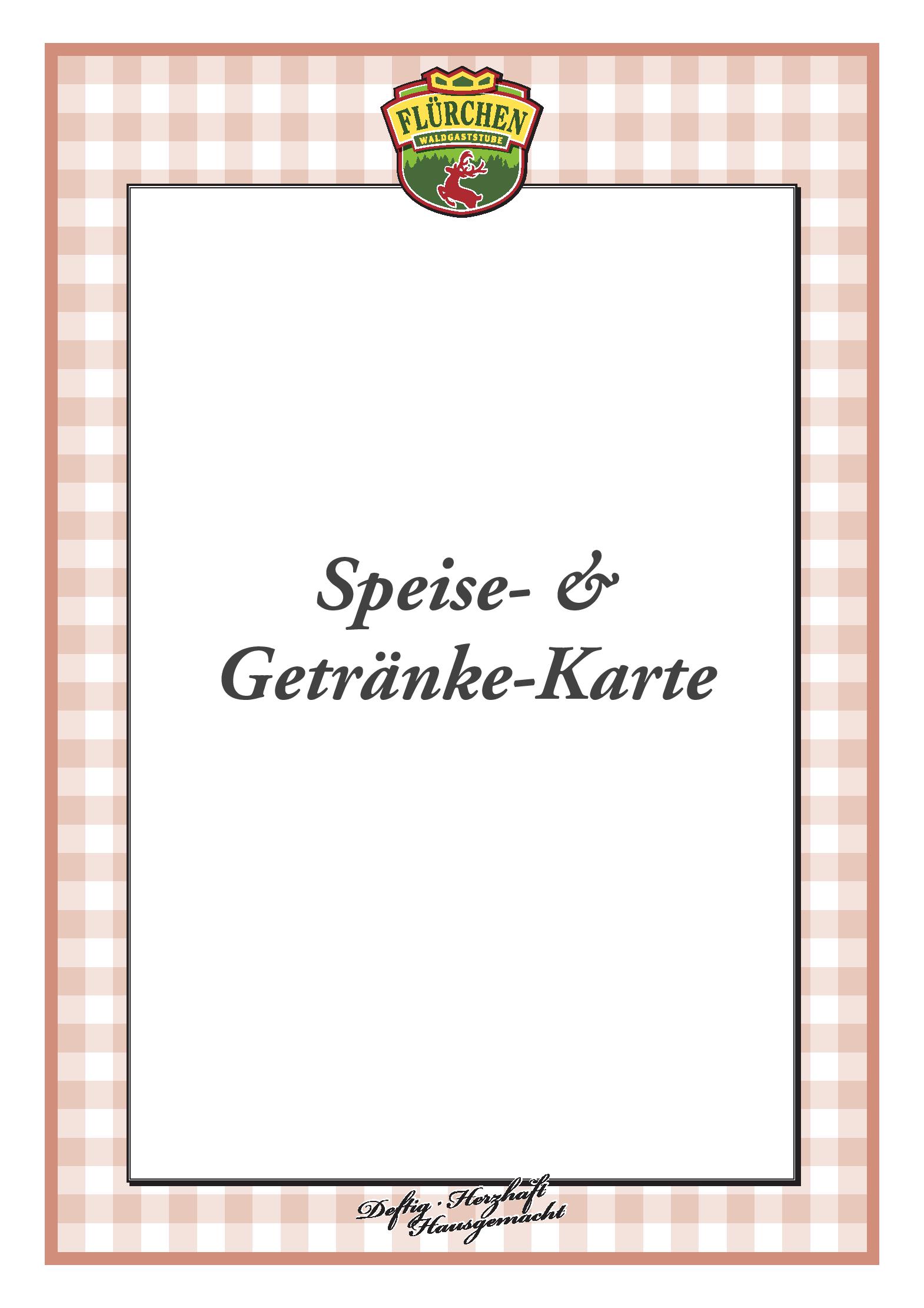 Speisekarte Waldgaststätte Am Flürchen in Höhr-Grenzhausen, Seite 1