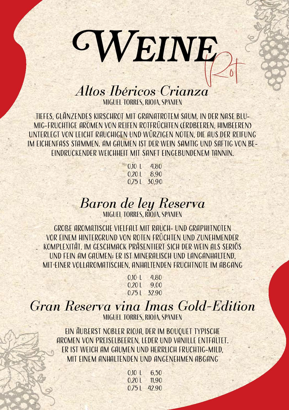 Speisekarte Caldero - The Tapas Wine Connection in Oldenburg, Seite 2
