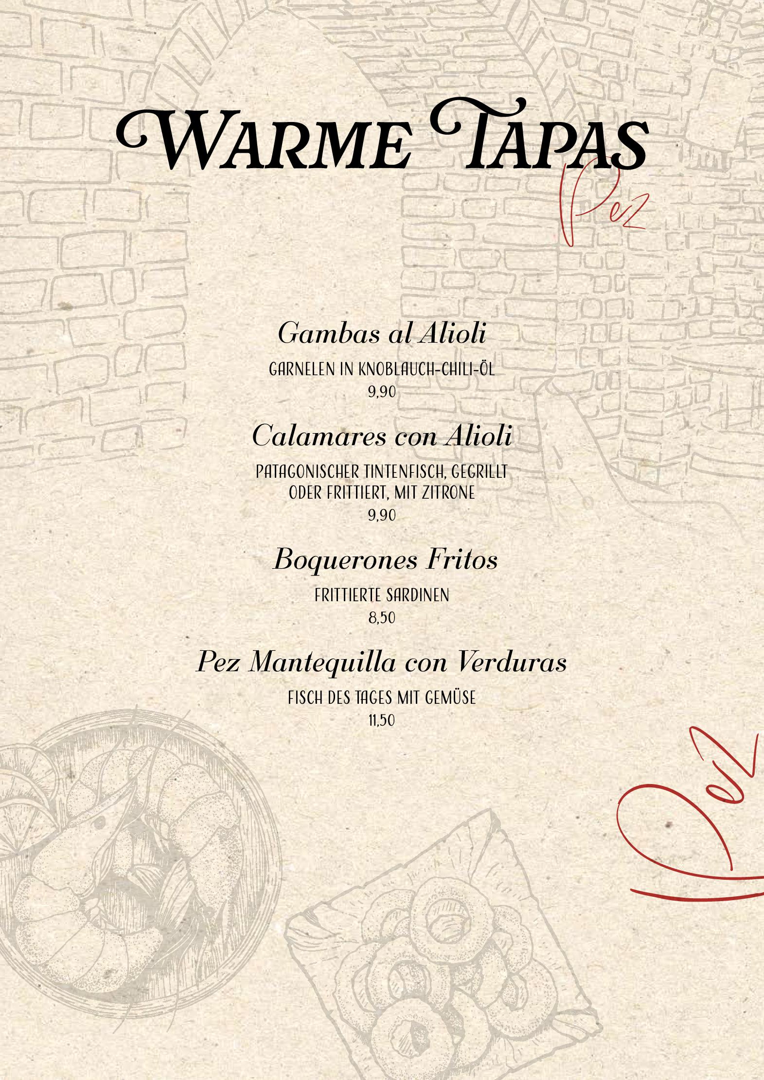 Speisekarte Caldero - The Tapas Wine Connection in Oldenburg, Seite 17