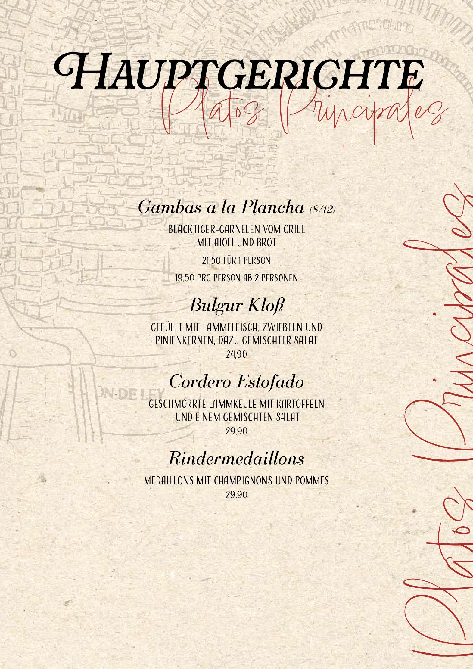 Speisekarte Caldero - The Tapas Wine Connection in Oldenburg, Seite 18