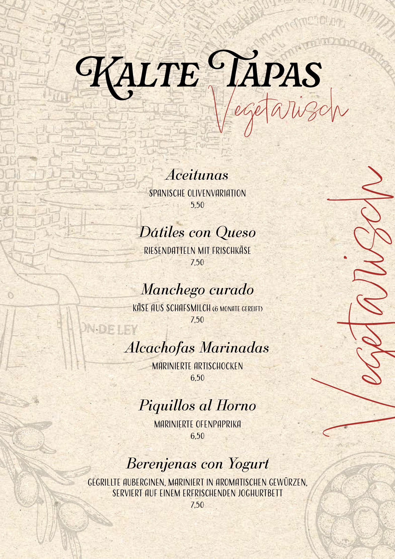 Speisekarte Caldero - The Tapas Wine Connection in Oldenburg, Seite 12