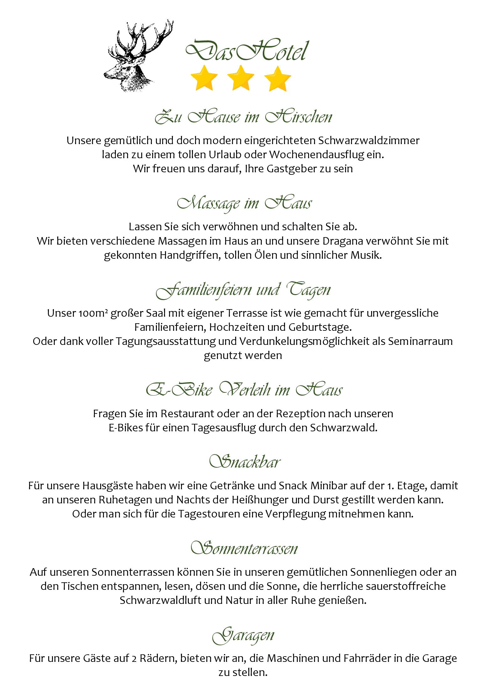 Speisekarte Hotel Hirschen in Ibach, Seite 4