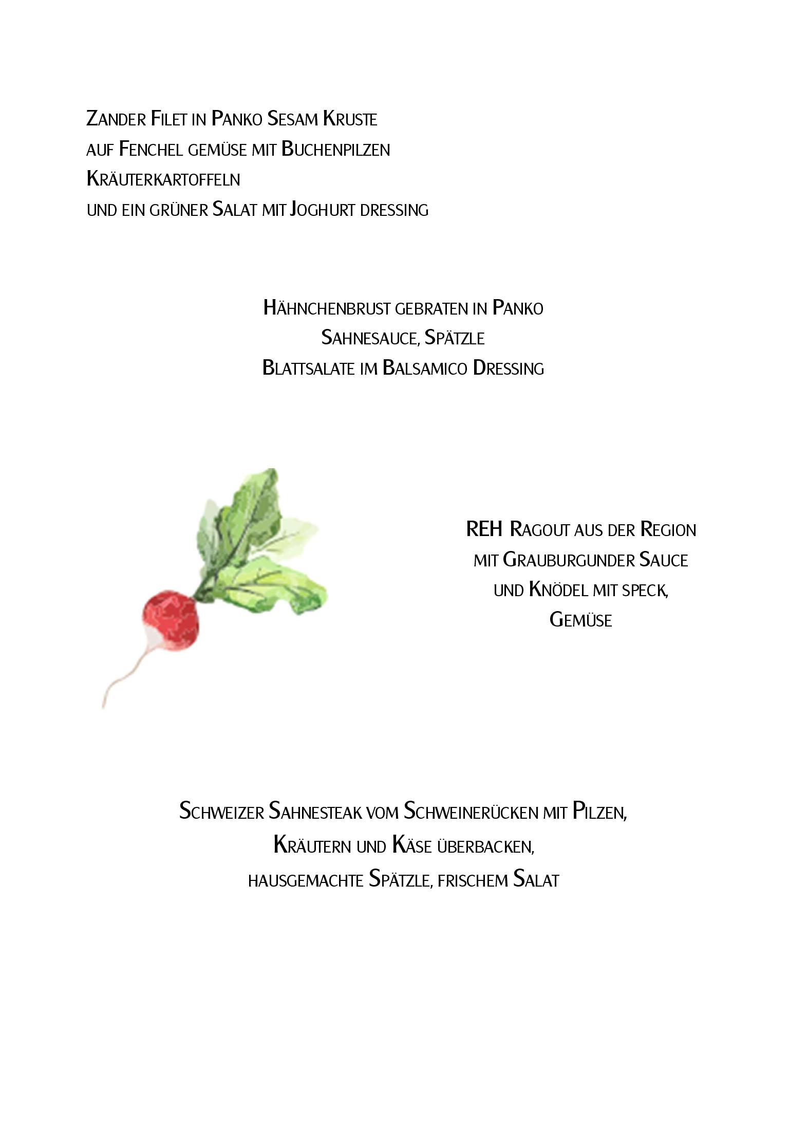 Speisekarte Restaurant-Gasthaus Eifelstube in Rodder, Seite 2