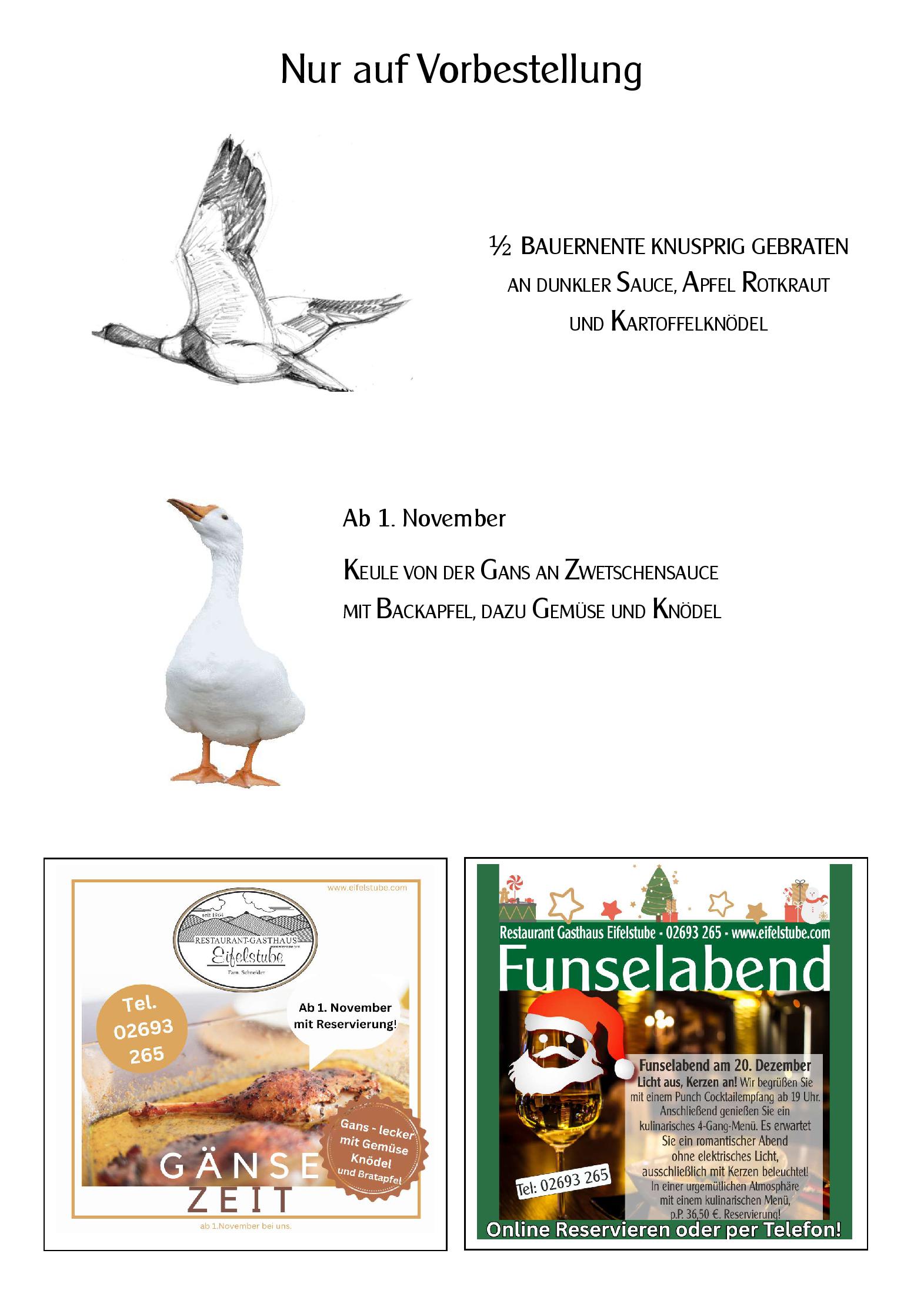 Speisekarte Restaurant-Gasthaus Eifelstube in Rodder, Seite 4