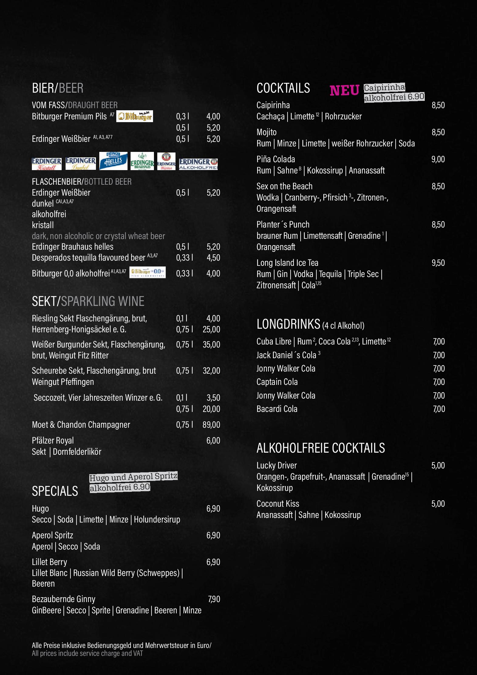 Speisekarte Mercure Hotel Bad Duerkheim An Den Salinen in Bad Dürkheim, Seite 7