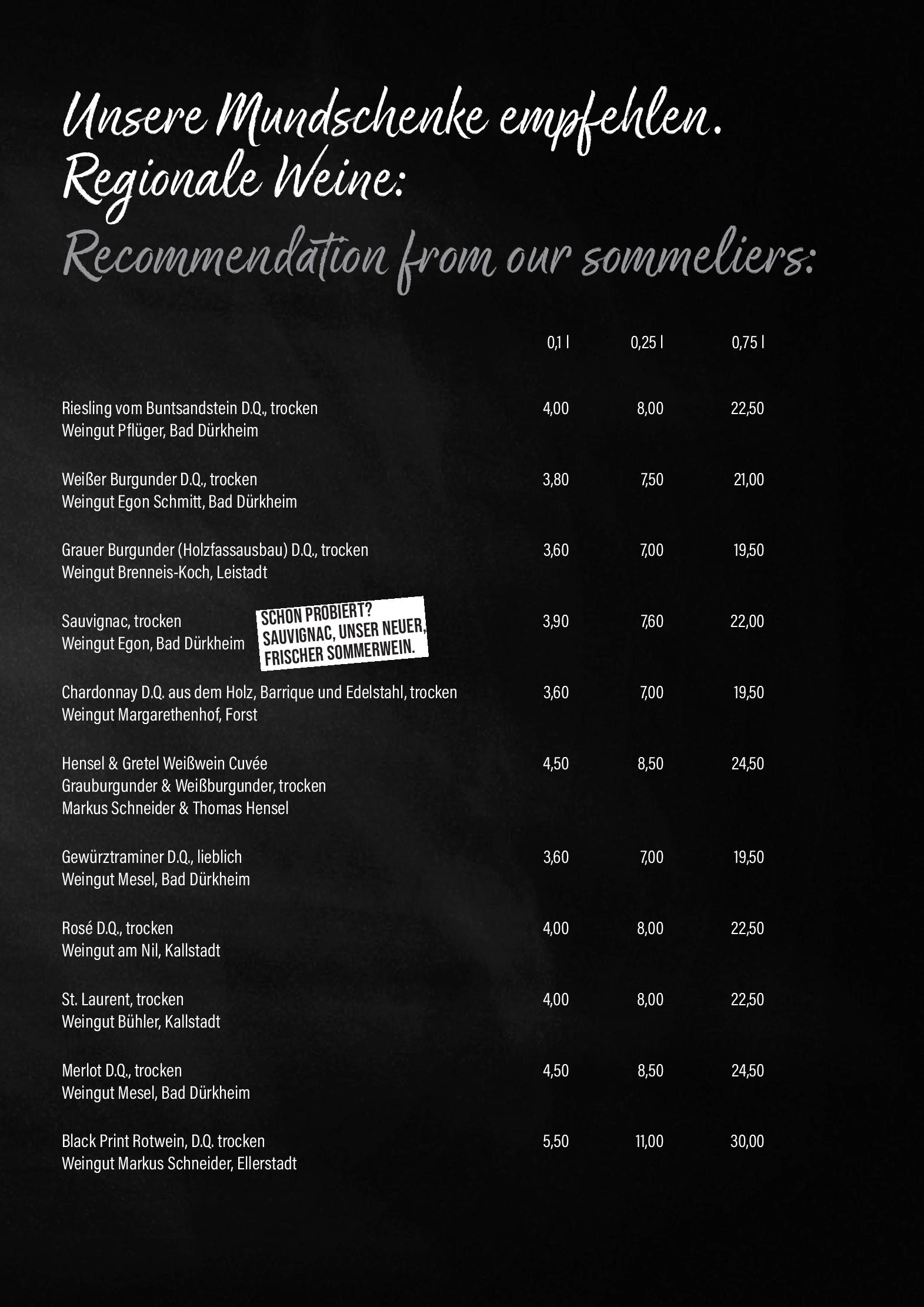 Speisekarte Mercure Hotel Bad Duerkheim An Den Salinen in Bad Dürkheim, Seite 9