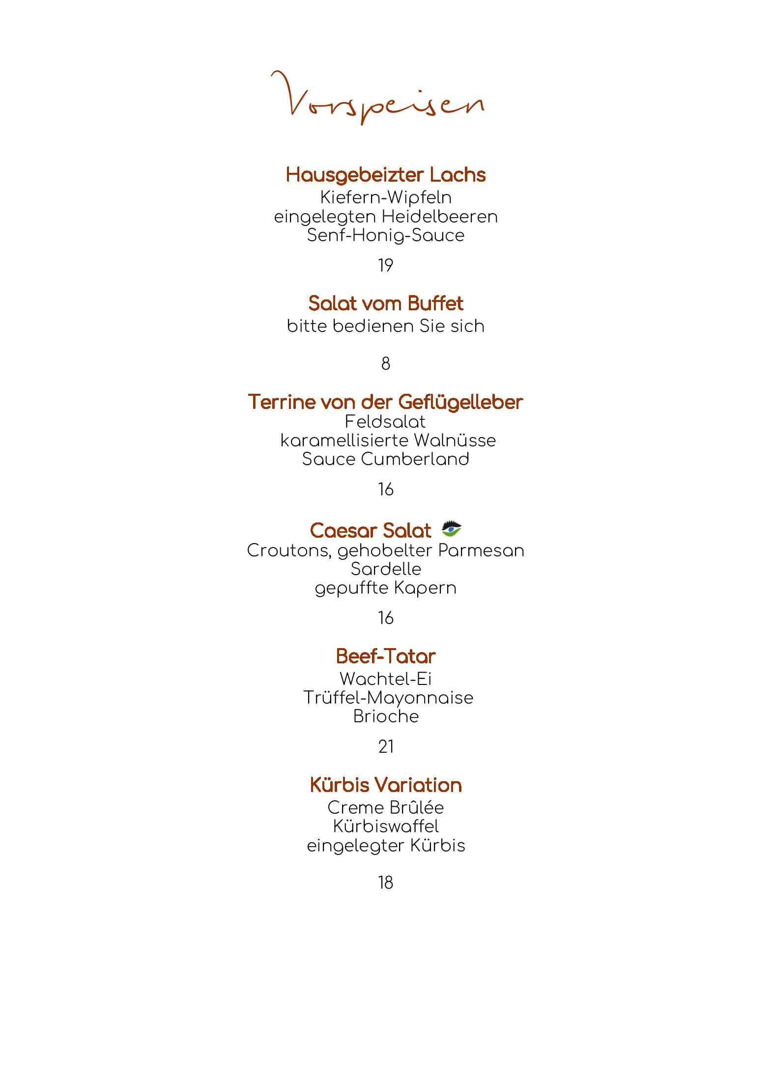 Speisekarte Hotel - Restaurant Waldsägmühle in Pfalzgrafenweiler, Seite 5