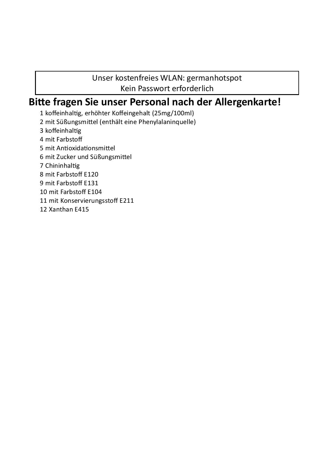 Speisekarte 'MonaLiza' Restaurant im Schwanen in Osthofen, Seite 12
