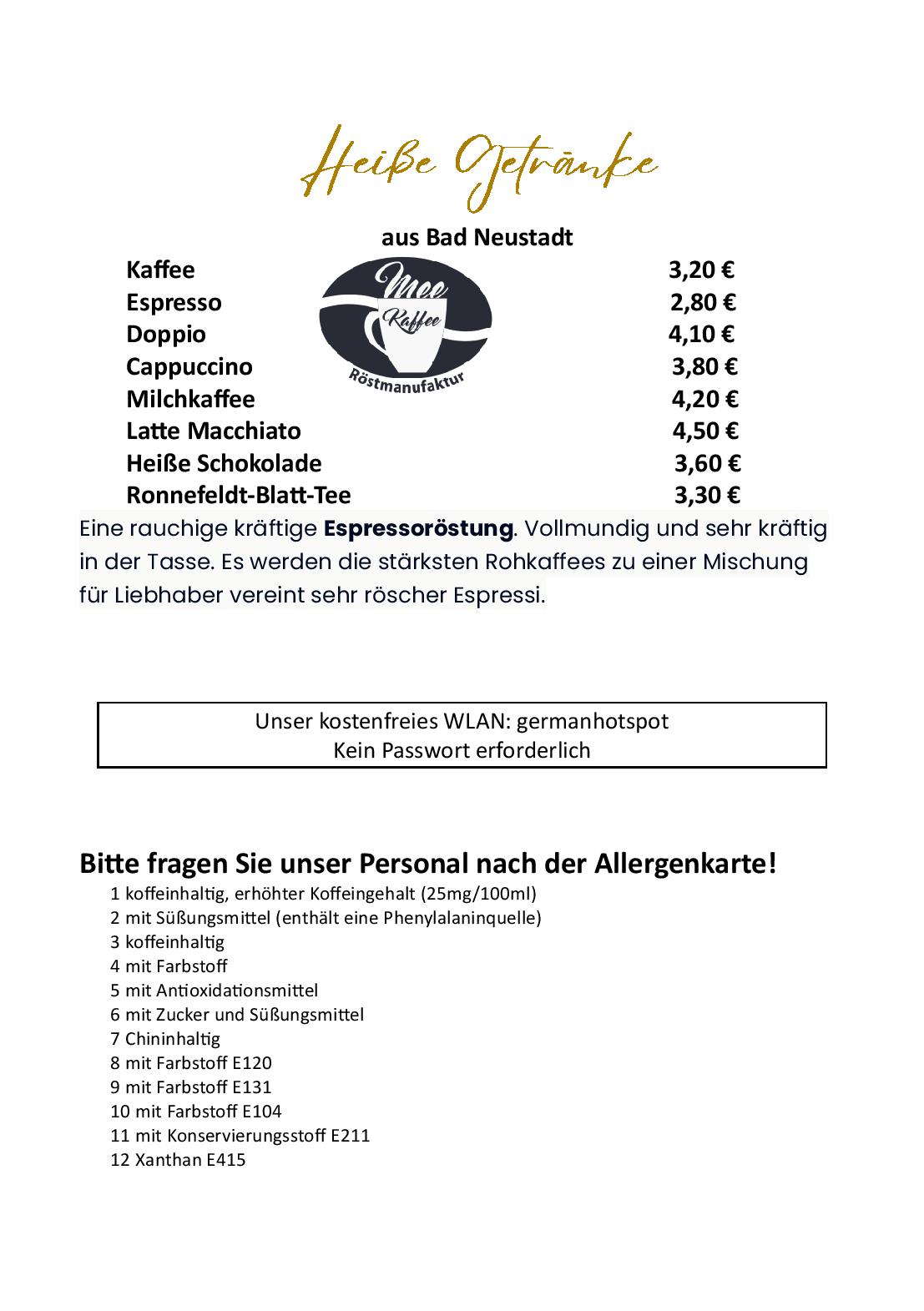 Speisekarte 'MonaLiza' Restaurant im Schwanen in Osthofen, Seite 23