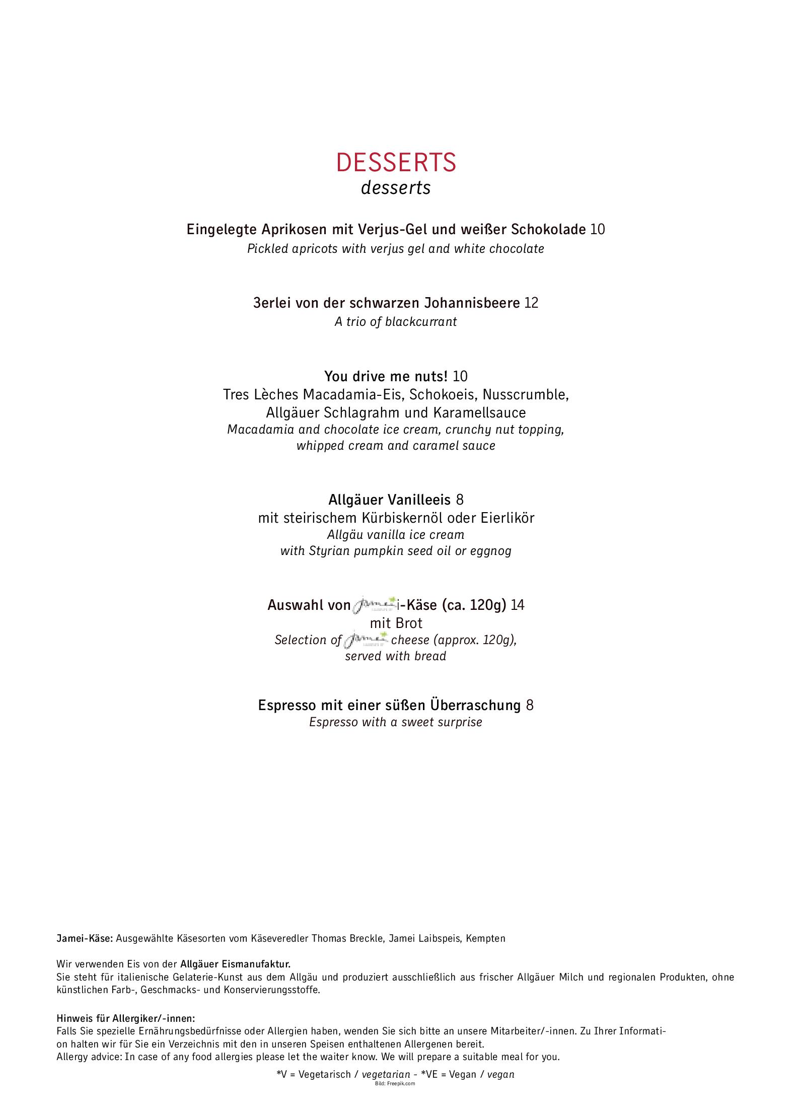 Speisekarte Restaurant musics in Kempten, Seite 10