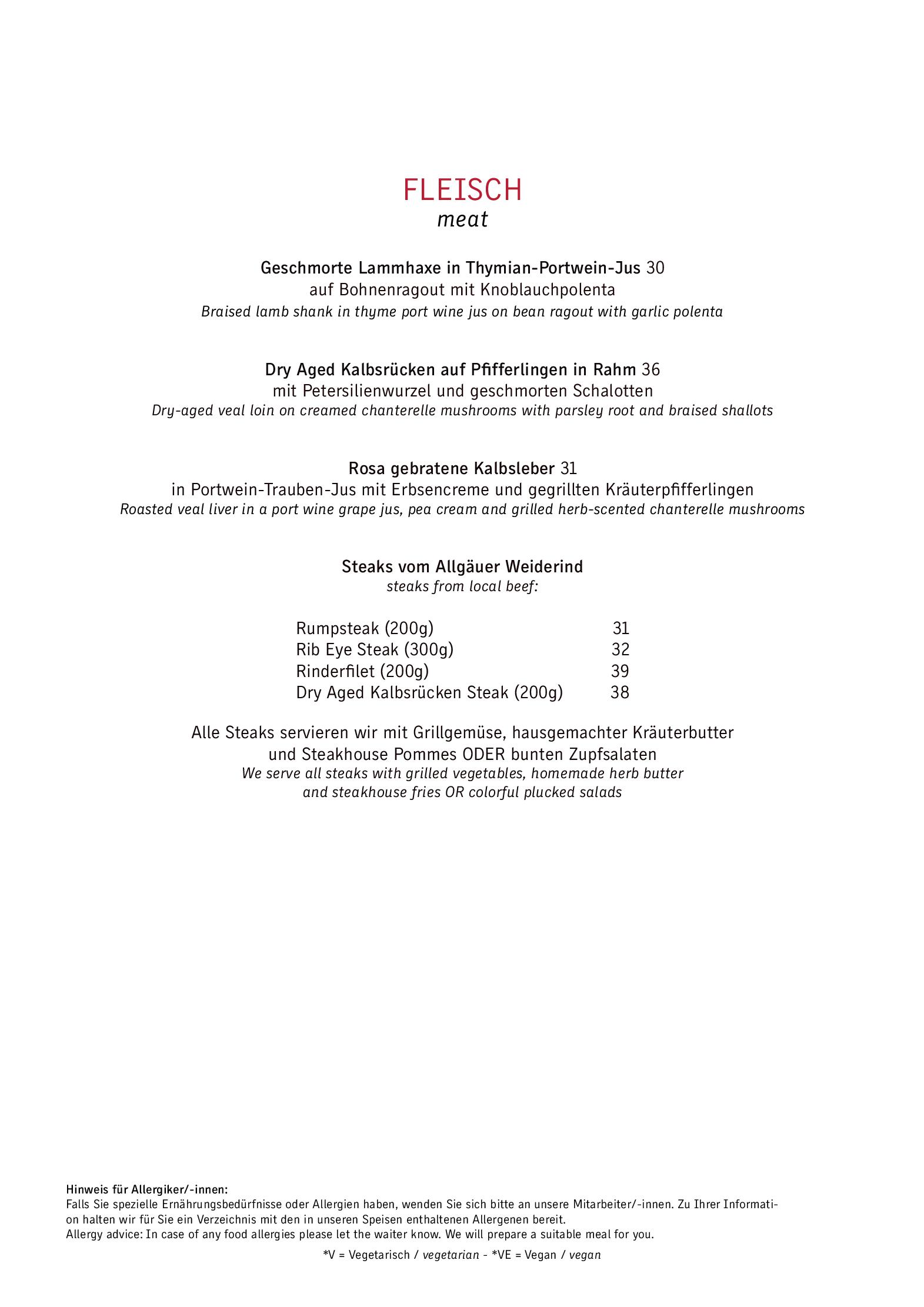 Speisekarte Restaurant musics in Kempten, Seite 7