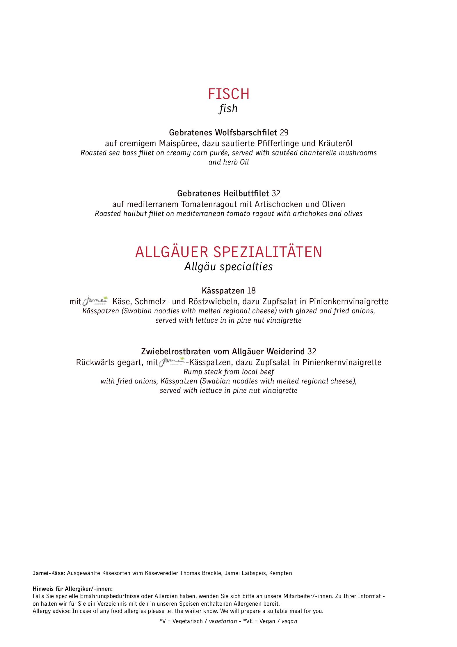 Speisekarte Restaurant musics in Kempten, Seite 8