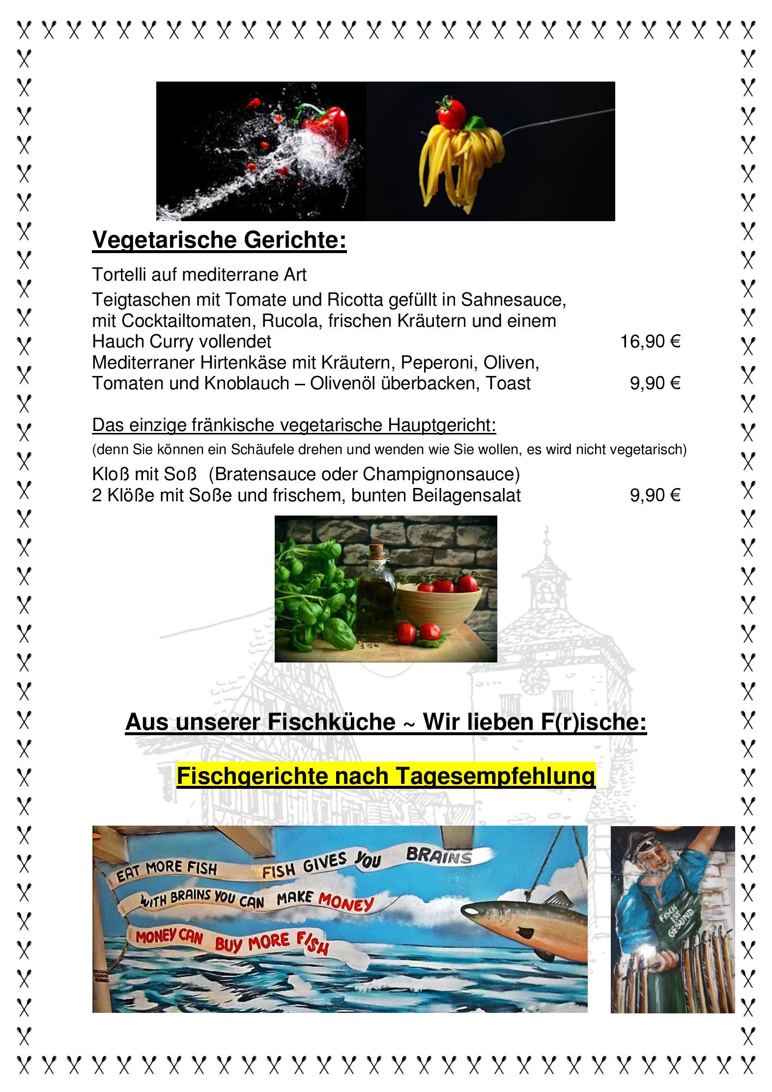 Speisekarte Gasthof Krone - Lax in Scheinfeld, Seite 6