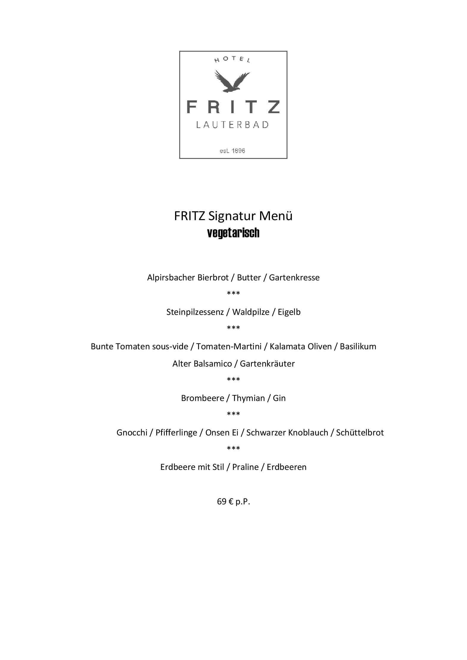 Speisekarte FRITZ in Freudenstadt, Seite 5