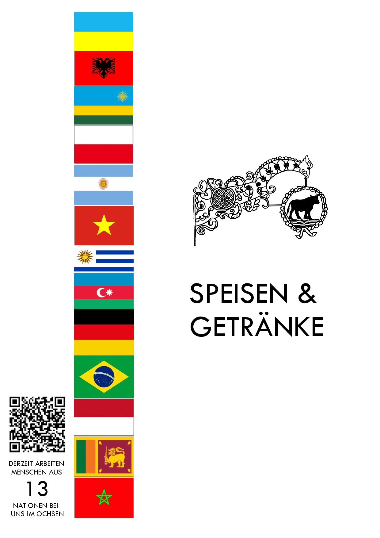 Speisekarte Hotel-Restaurant zum Ochsen in Schallstadt, Seite 1