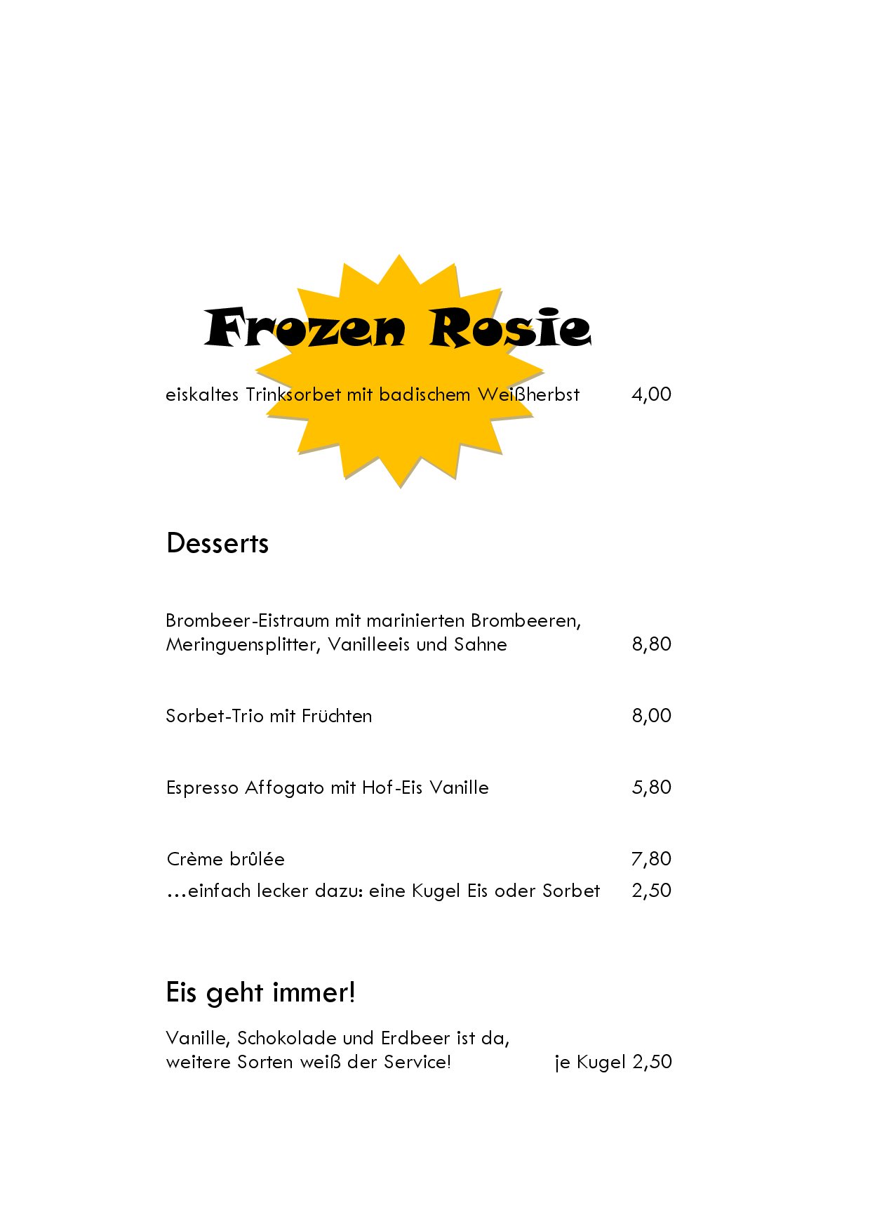 Speisekarte Hotel-Restaurant zum Ochsen in Schallstadt, Seite 5