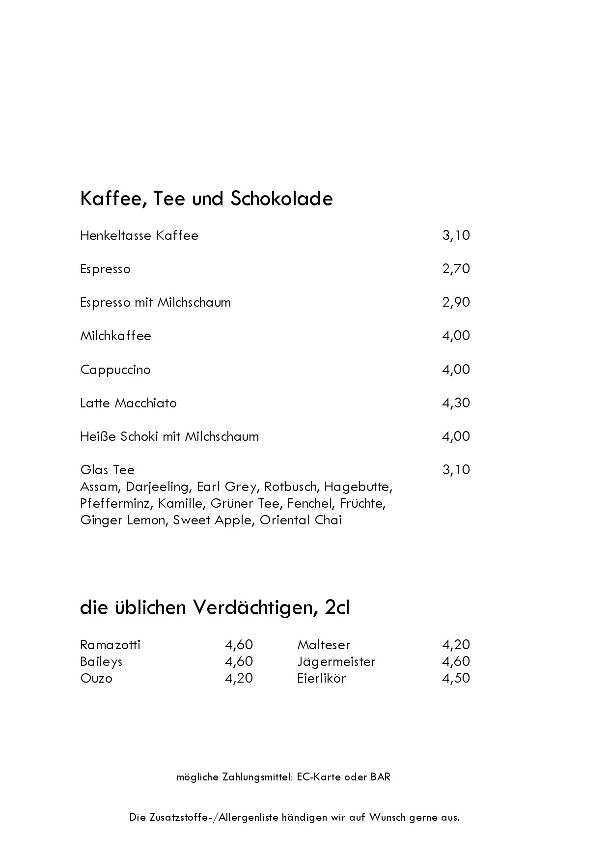 Speisekarte Hotel-Restaurant zum Ochsen in Schallstadt, Seite 9