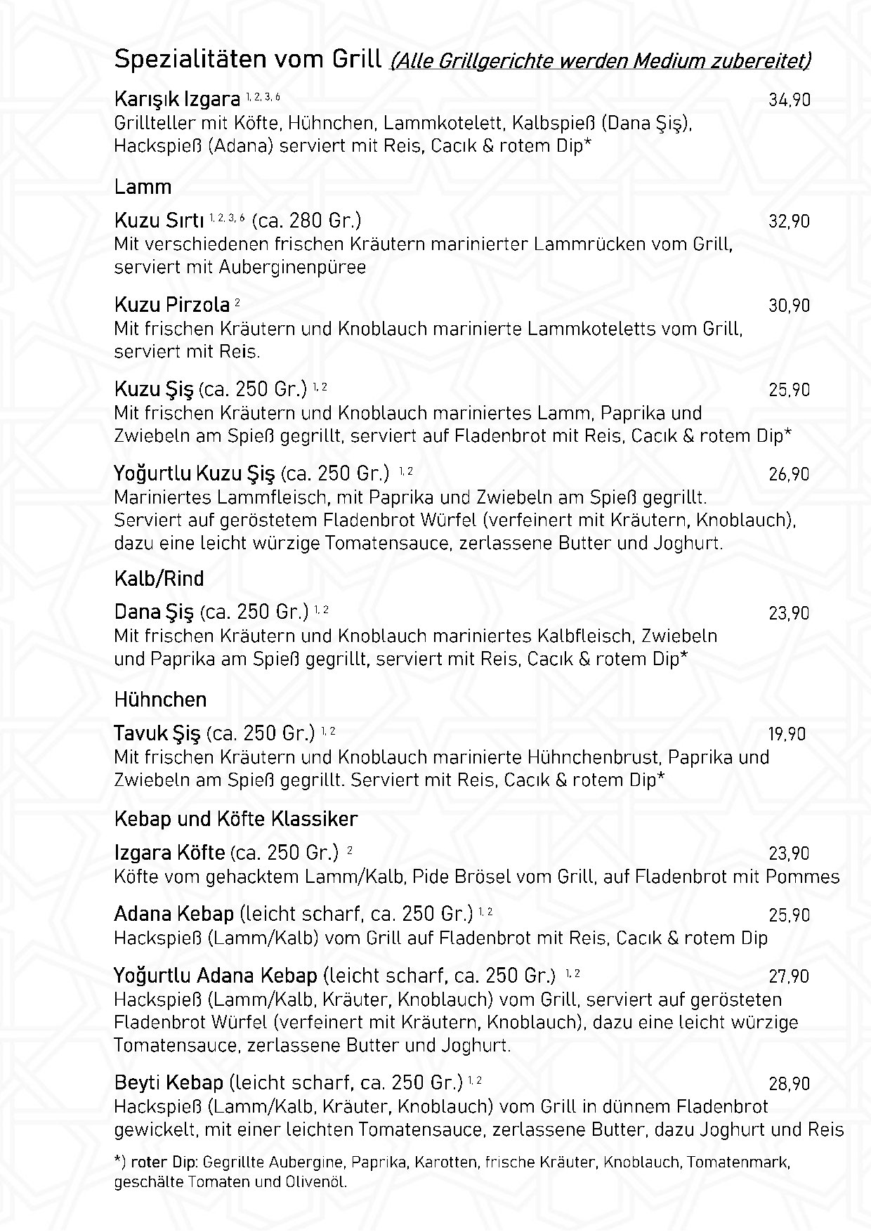 Speisekarte Ali Bey Restaurant in München, Seite 5