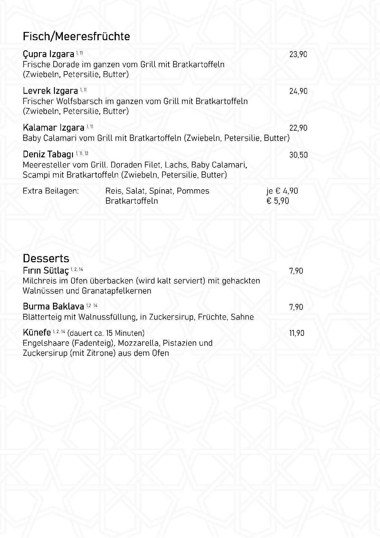Speisekarte Ali Bey Restaurant in München, Seite 6