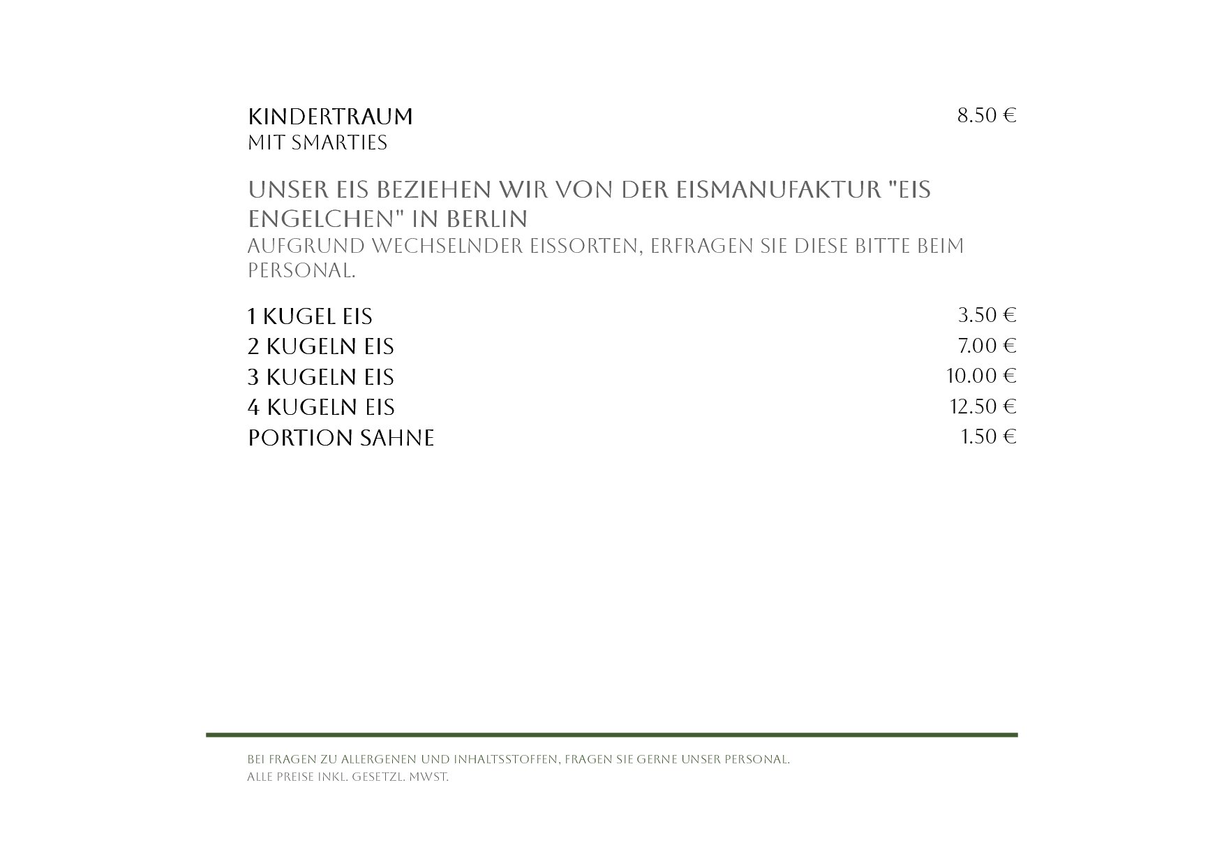 Speisekarte Gasthof Hotel Brend in Furtwangen, Seite 11
