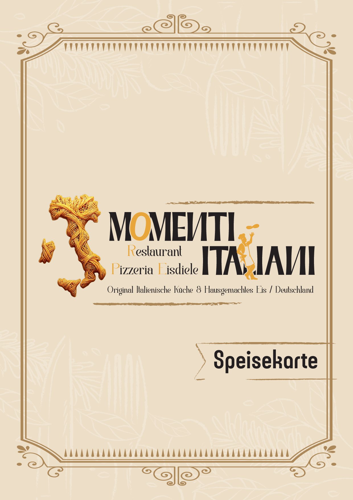 Speisekarte Momenti Italiani in Erlangen, Seite 1