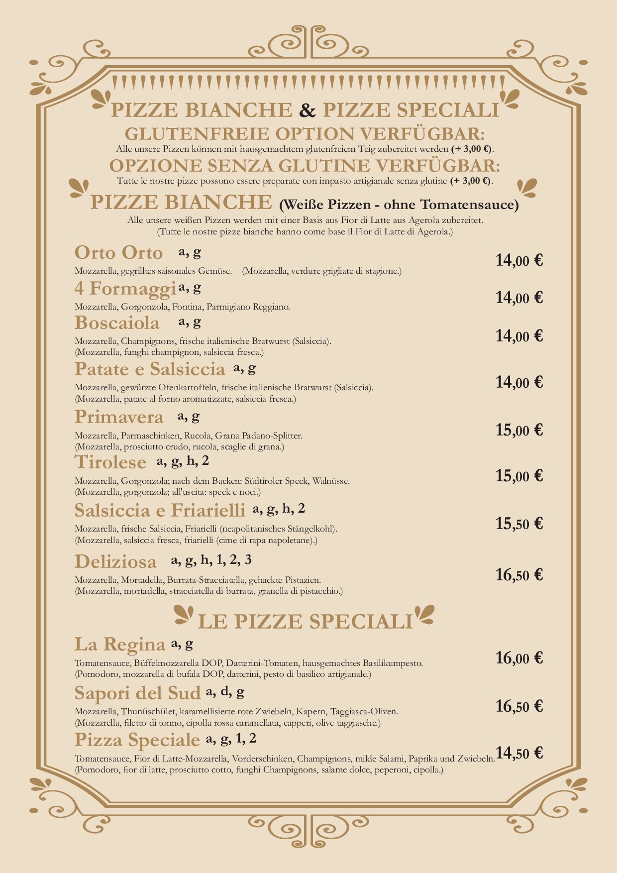 Speisekarte Momenti Italiani in Erlangen, Seite 12