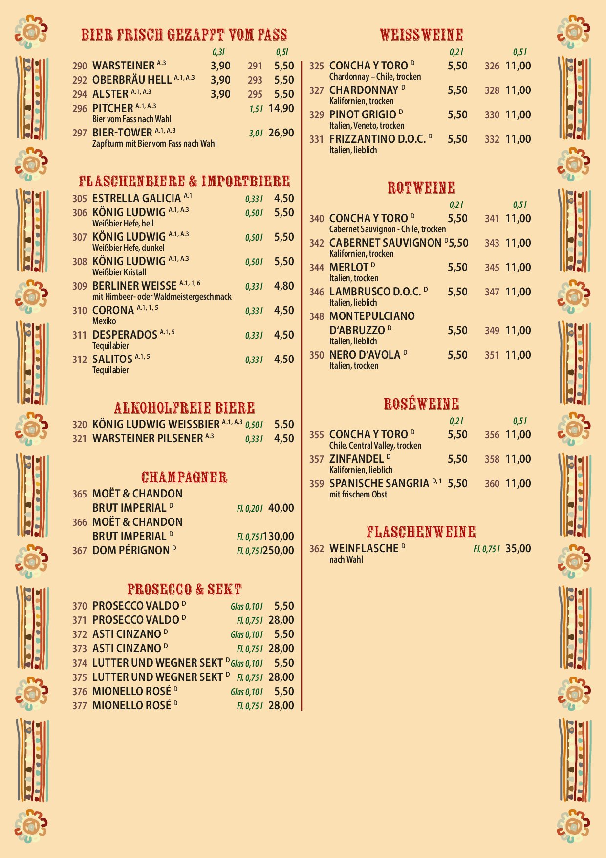 Speisekarte Morelos Restaurant Pankow in Berlin, Seite 11