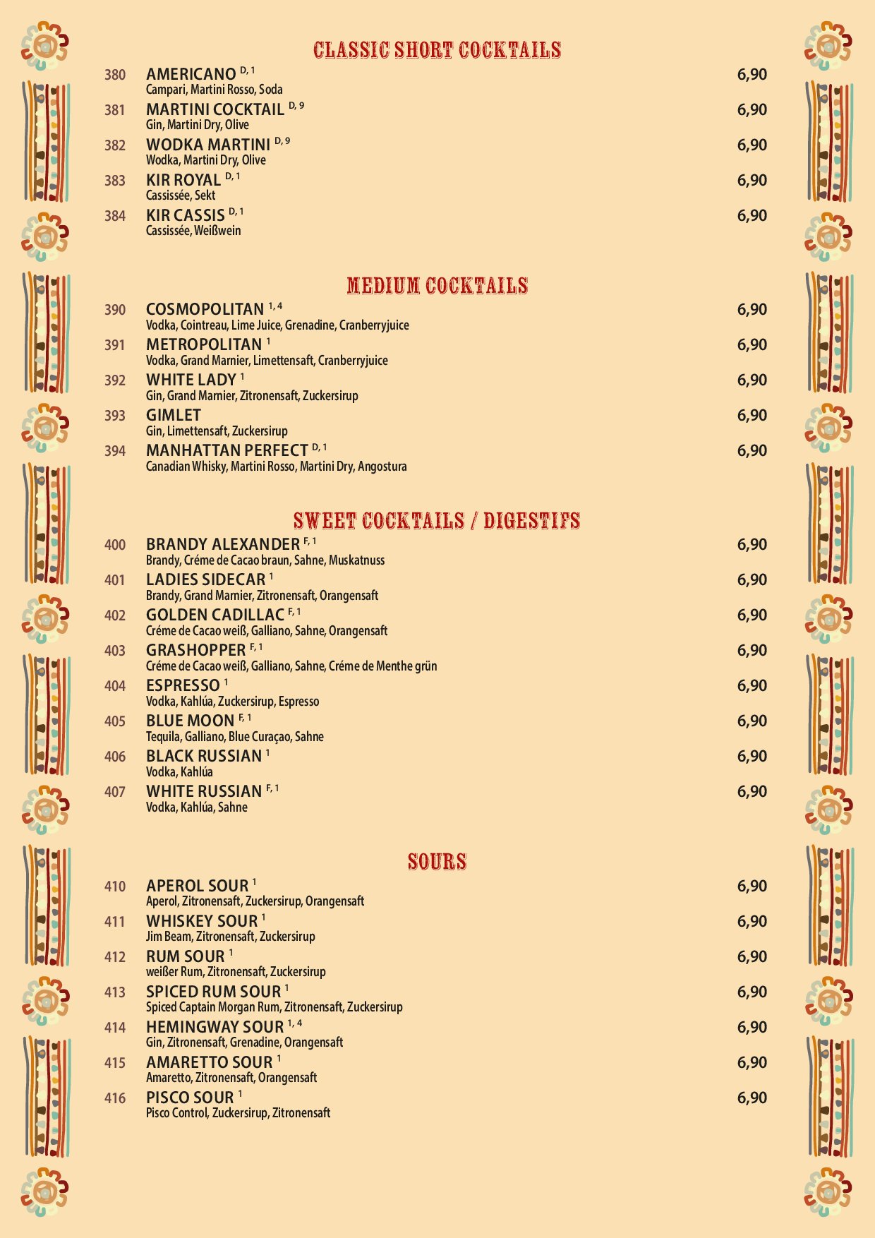 Speisekarte Morelos Restaurant Pankow in Berlin, Seite 12