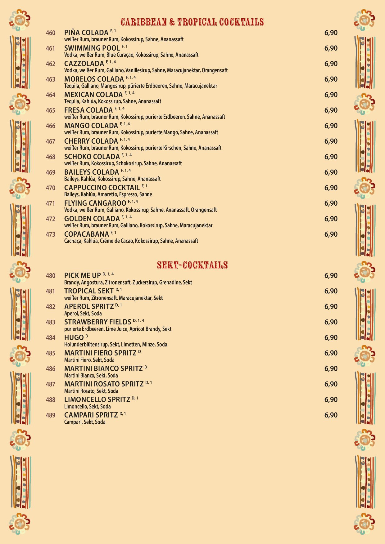 Speisekarte Morelos Restaurant Pankow in Berlin, Seite 14