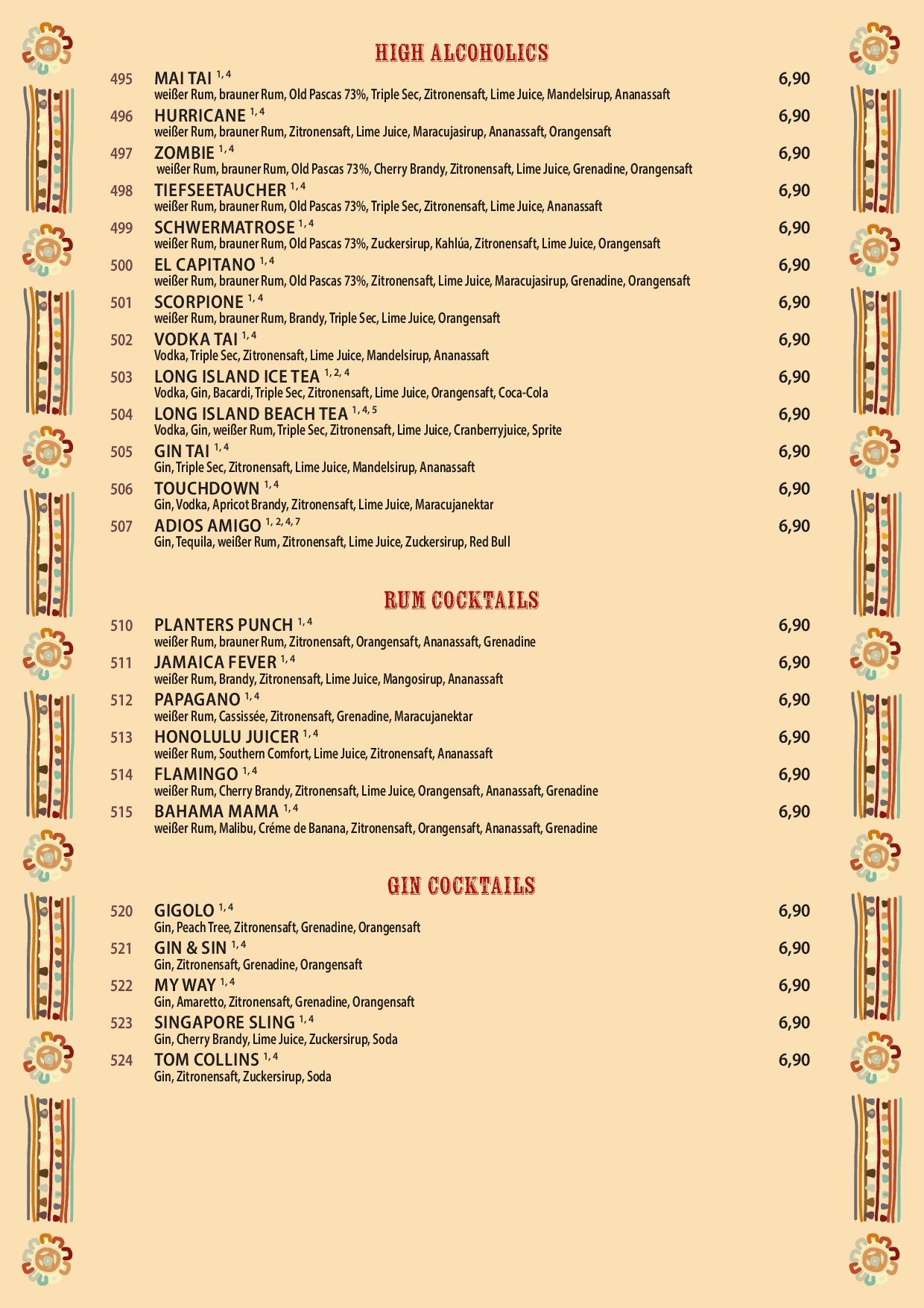 Speisekarte Morelos Restaurant Pankow in Berlin, Seite 15