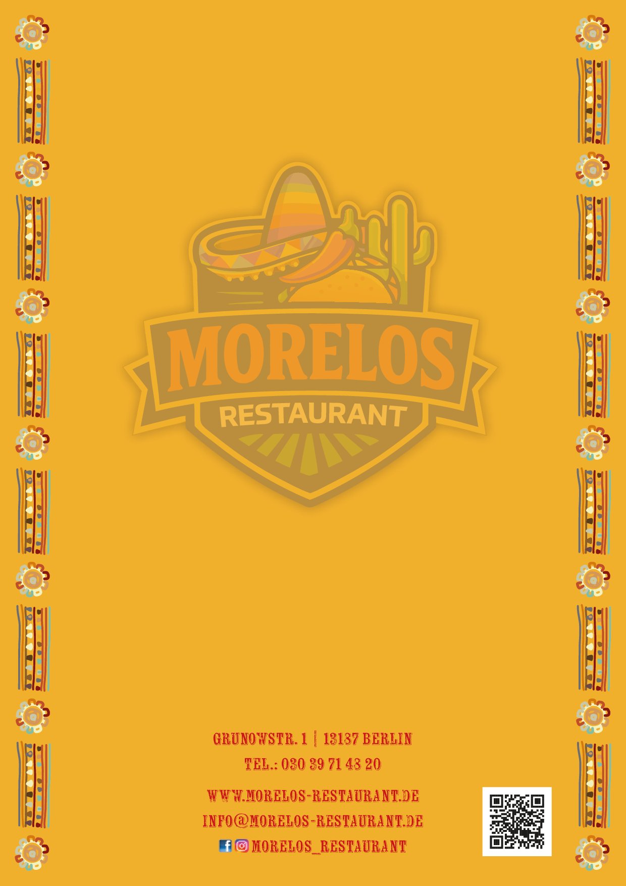 Speisekarte Morelos Restaurant Pankow in Berlin, Seite 20