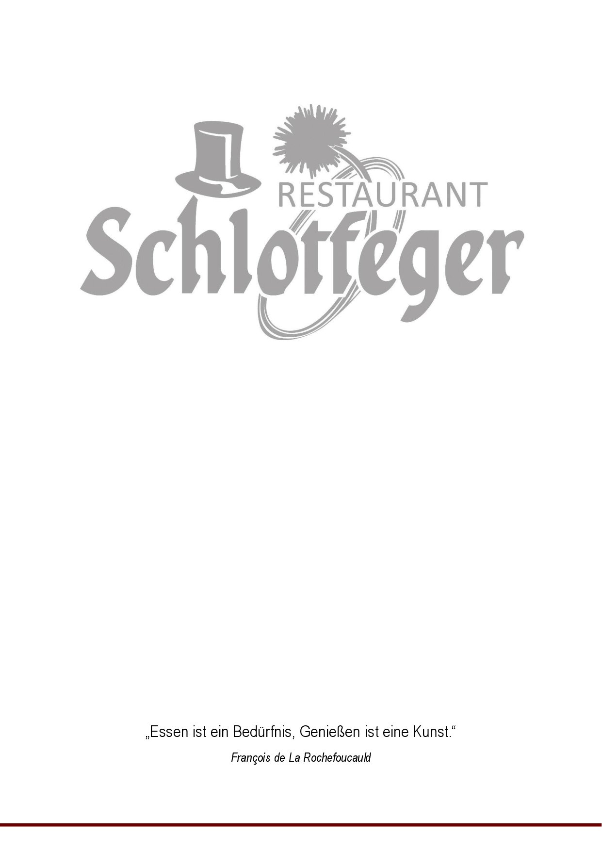 Speisekarte Restaurant Schlotfeger in Erlangen, Seite 2