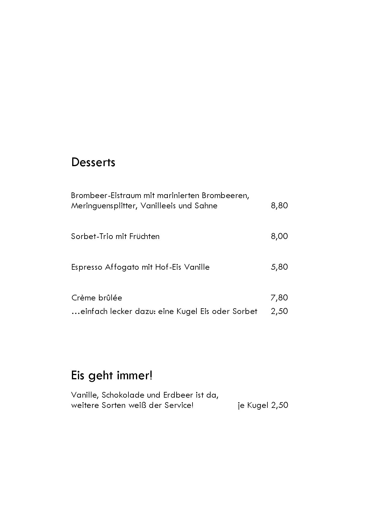 Speisekarte Hotel-Restaurant zum Ochsen in Schallstadt, Seite 16