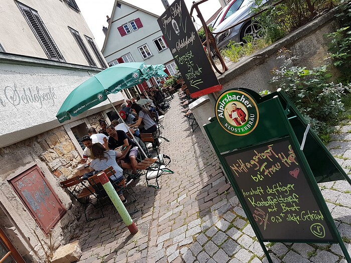 Frau Hopf im Schloßcafé in Tübingen, Foto 40