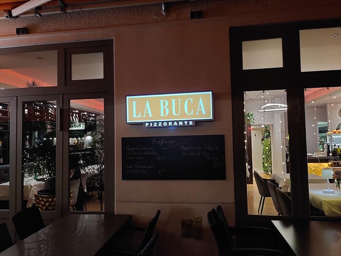 Speisekarte Restaurant La Buca Pizzorante in Berlin