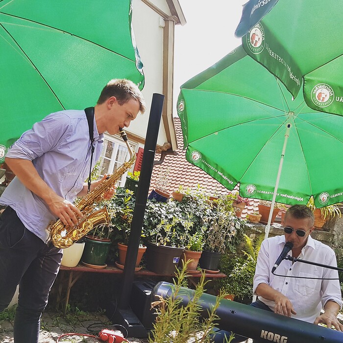 Frau Hopf im Schloßcafé in Tübingen, Foto 39