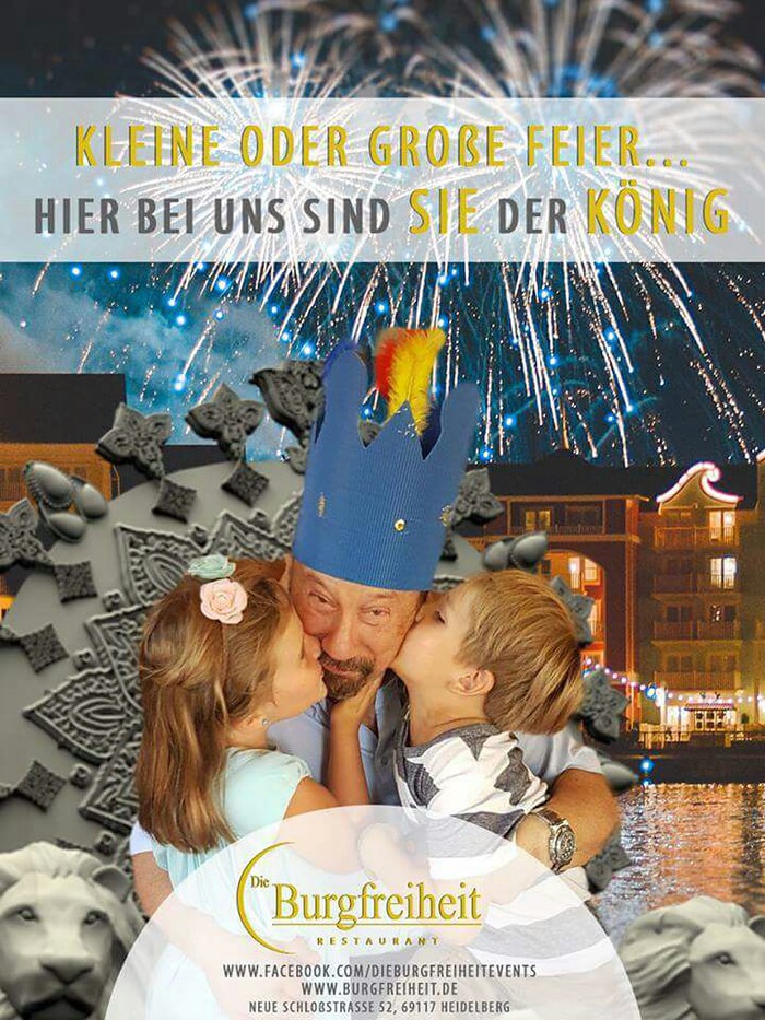 Silvesterparty 2017/2018 in der Burgfreiheit am Schloß Heidelberg