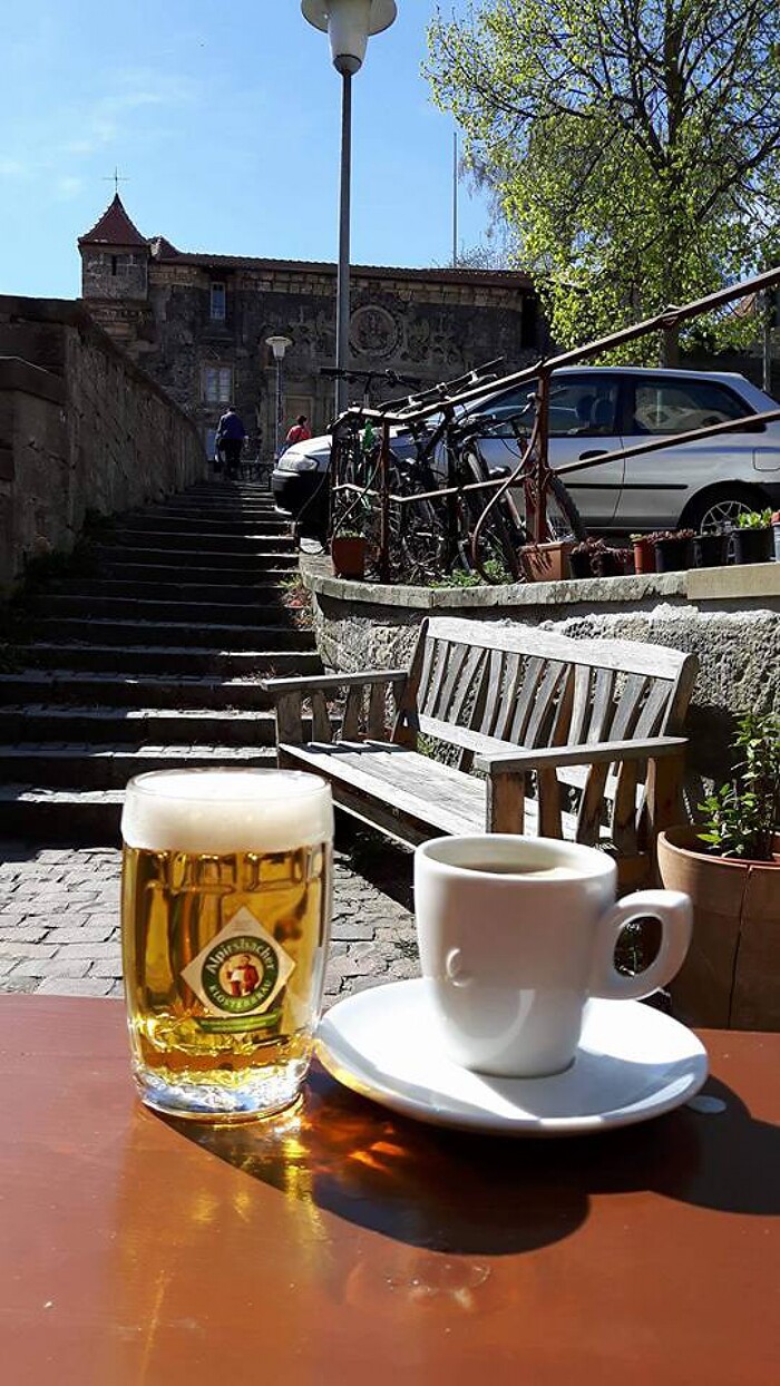 Frau Hopf im Schloßcafé in Tübingen, Foto 105