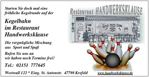 Restaurant Handwerksklause in Krefeld