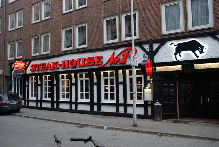 Speisekarte Restaurant Steakhouse Nr. 1 in Kiel