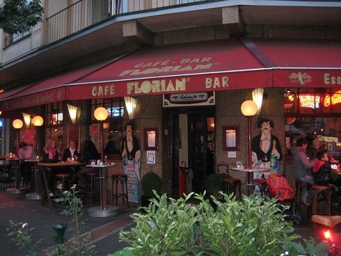 Speisekarte Café Florian in Düsseldorf