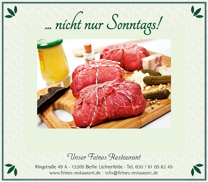 Unser Feines Restaurant! in Berlin