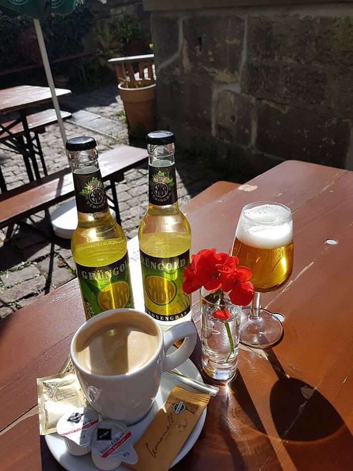 Frau Hopf im Schloßcafé in Tübingen, Foto 106