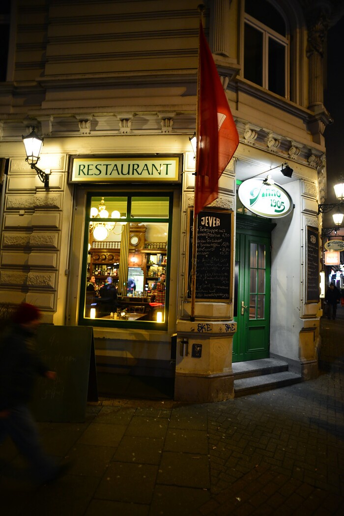 Speisekarte Restaurant Anno 1905 in Hamburg