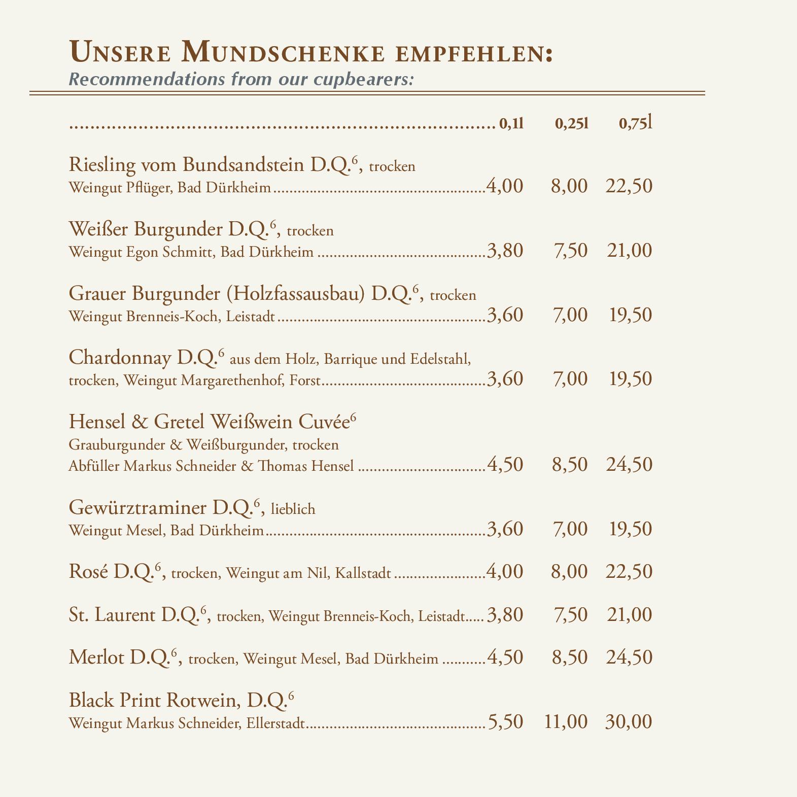 Speisekarte - Restaurant Mercure Hotel Bad Duerkheim An Den Salinen in Bad Dürkheim ...
