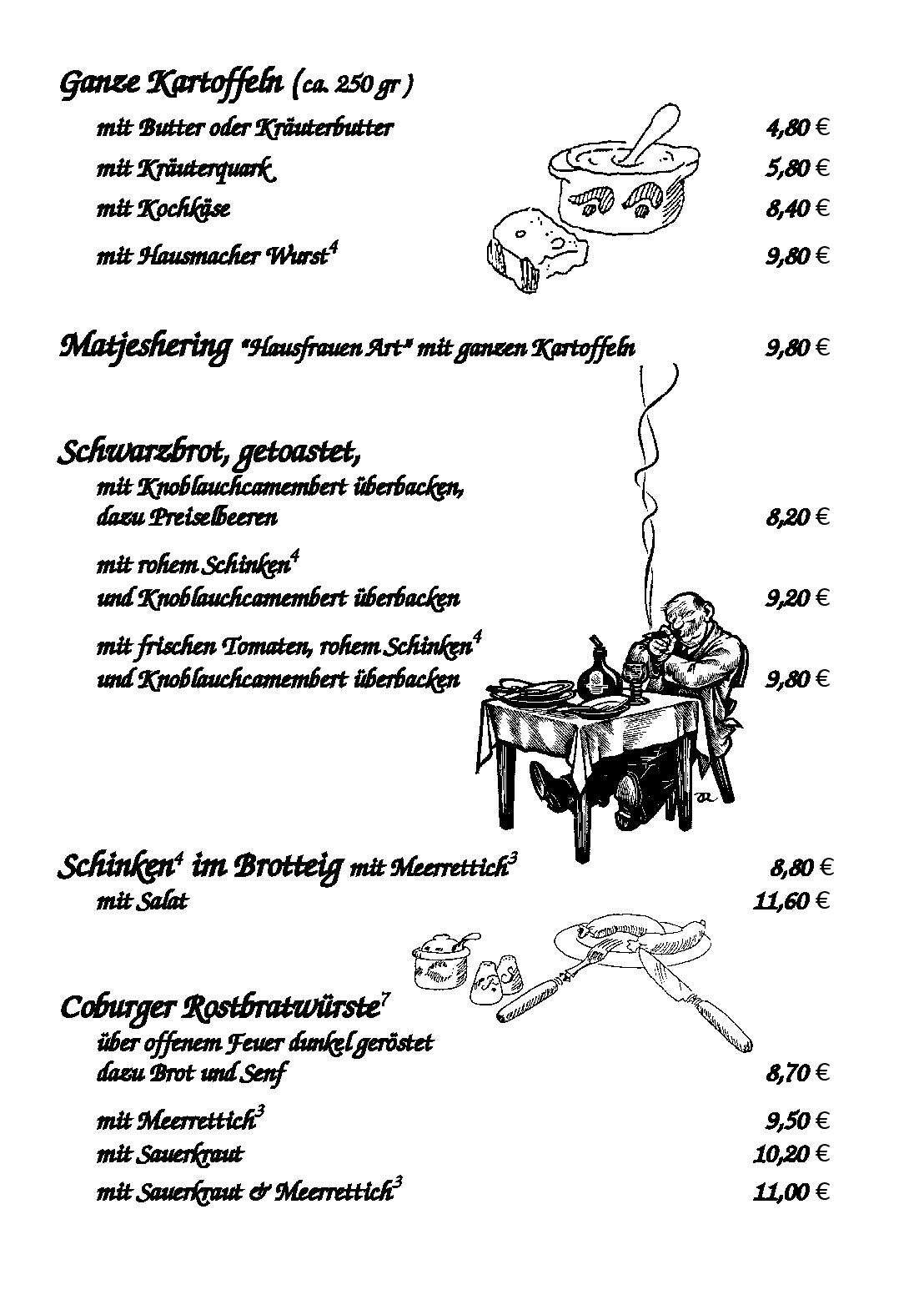 Speisekarte Restaurant Weinhaus Mehling in Lohr am Main