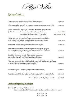 Restaurant Alta Villa Eltville Speisekarte Restaurant Alta Villa Eltville Speisekarte